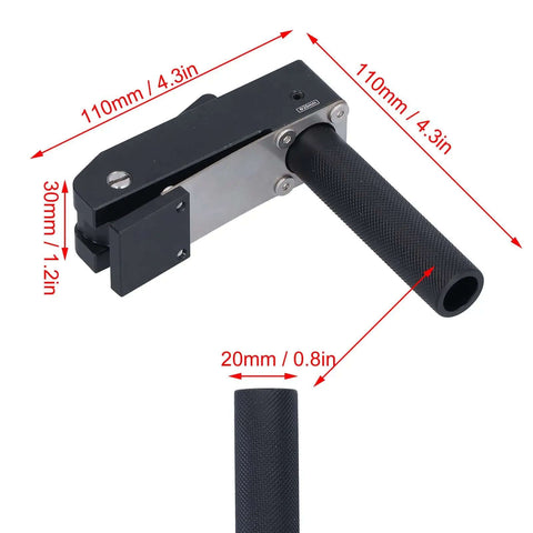 Three Gear Adjustable Bench Dogs Clamp Heavy-Duty shown with 20mm diameter and 110mm length for woodworking