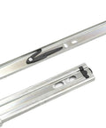 One Piece 42mm Telescopic Kitchen Drawer Slides with full extension ball bearing runners, metal hardware detail view.