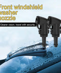 Plug And Play Windshield Washer Nozzles Kit With Jet Sprayers And 2 Meter Fluid Hose Connector for Chrysler Dodge Jeep Vehicles
