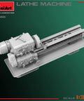 One Thirty Five Scale Lathe Machine Model Kit For Collectors Unpainted And Highly Detailed Build Ready Dope Hands On Hobby Tooling Miniature Workshop Gear For Ages Fourteen Plus
