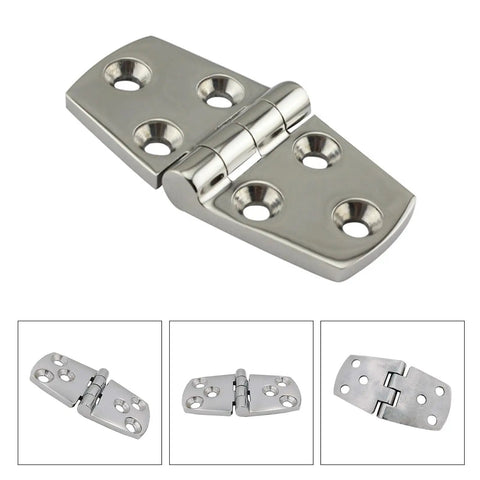 316 Stainless Steel Flush Strap Door Hinge For Boats And Marine Gear, Rustproof Hardware For Yachts, RVs, Dinghies