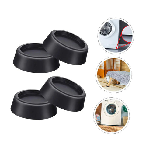 Anti Slip Washing Machine Foot Pads Set For Stability And Quiet Vibration Control Durable TPR Furniture Cushions To Protect Floors