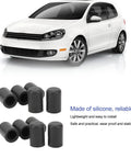Premium Silicone Vacuum Hose Caps Kit For 16mm Intake Lines, Weather Resistant End Plugs, 10 Pack in front of white car.
