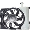Straight Shot Radiator Cooling Fan Direct Swap Replacement For Hyundai Elantra Hybrid 2014 To 2016, rear view showing fan blades and housing.