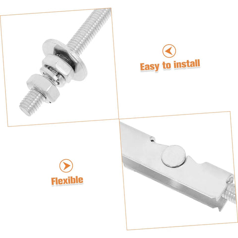 Heavy Duty Toggle Bolt Installation Kit with wing nut and clamp close-up, highlighting adjustable clamping mechanism.