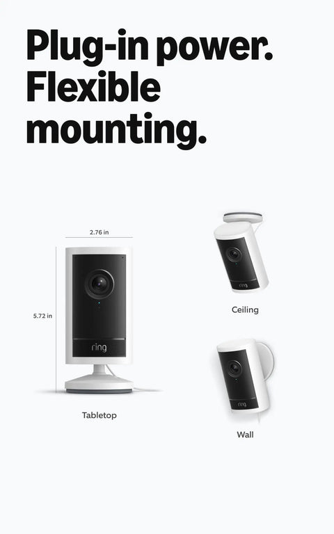 Outdoor Cam Pro Plug In Security Camera For Home Or Biz Surveillance Retinal 4K Video With Wide Angle And 10X Enhanced Zoom