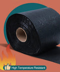 Self Adhesive Asphalt Crack Sealer Tape No Sweat Tear And Stick Flexible Driveway Patch Waterproof Concrete Repair With Built Tough Grip For Street Ready Everyday Use, black roll showcasing high temperature resistance.