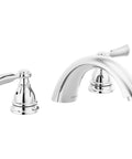 Elmhurst Roman Tub Trim Kit Chrome For 3 Hole 8 To 16 Inch Installations, ADA Compliant, Easy Install No Fuss Above Deck Adjustability, Requires Rough In R2707 To Complete Unit faucet