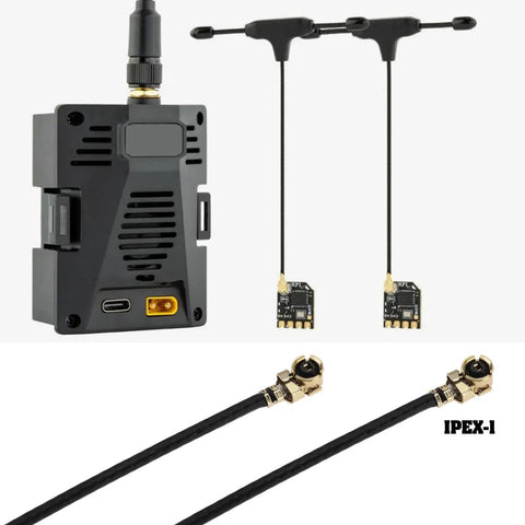 Two Pack Two Point Four Ghz UFL Antennas For ELRS Receivers With Connector Compatible With Radiomaster RP1 RP3 And Happymodel