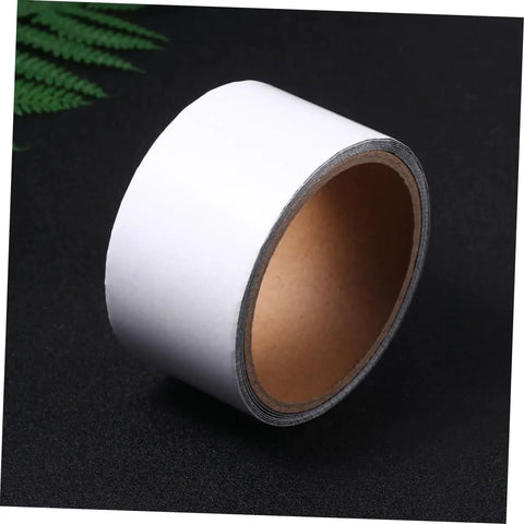 Window Screen Repair Tape Strong Adhesive Mesh Gap Mending Tape For Kitchen And Bathroom Easy Roll Quick Fix For Tears And Holes Cold And Heat Resistant Sealing Solution Random Color. White roll on black background.