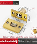 4 Pack Adjustable Ball Catches for Cabinets and Bathroom Doors with Spring Latches Hidden Elastic Clamping Mechanism