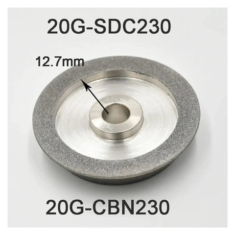 Heavy Duty MR-20G CBN Grinding Wheel For Resharpening Carbide Cutters And Cobalt Drills With 78mm Arbor Fits 13A/D Machines Fast And Effortlessly, 12.7mm thickness.