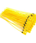 Get Your Truck Sealed Up With These 100 Pc Domary Yellow Tamper Proof Plastic Cable Ties Perfect For Shipping Logistics And Warehouse Security Needs, bulk pack of yellow cable ties.