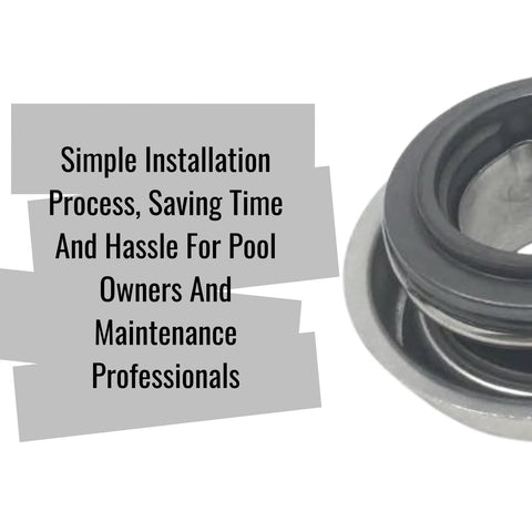 Pool and spa pump shaft seal, 5/8-in replacement for PS-1000/AS-1000, metal and rubber seal, front view