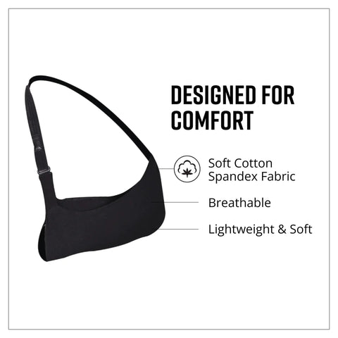 Super Comfy Adjustable Arm Sling For Shoulder Elbow Support With Soft Lightweight Fabric Easy Hook Loop Closure Gives Rock Solid Stability For Wrist Wraps Rotator Cuff Recovery And Quick Healing Everyday Comfort That Works Like A Charm