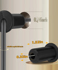 Six Pack Starlink Cable Wall Grommets Rock Solid 3/4 Inch Silicone Bushing Kit dimensions showing 0.74 inch and 1.52 inch sizes.
