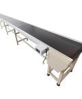 Heavy Duty PVC Conveyor Belt System With Aluminum Frame 236 By 15.7 Inch Adjustable Speed 110V 250W Industrial Grade