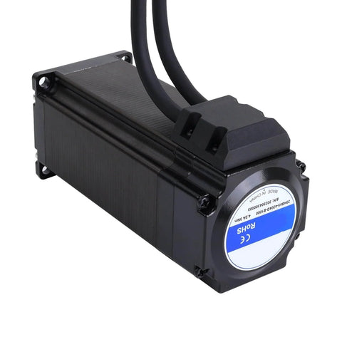 Closed-Loop Stepper Motor With 3Nm Torque, 57X138mm Frame, 425 Oz-In Output, Encoder 1000 CPR, One Piece Unit, front view