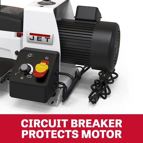 10 Inch Benchtop Drum Sander With 1 HP 115V Single Phase Power, Beefy Die Cast Aluminum And Steel Build, Infinitely Variable Speed, Quick Change Abrasive Take Up Fasteners, Durable Drum For Fine Woodworking Finishes