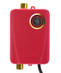 Compact Wall Mounted Tankless Electric Water Heater Featuring A Top Shelf 3000W Instant Hot On Demand Setup For Zero Waiting Around And Lightning Fast Warm Flow For Kitchen Or Bathroom Use No Fuss, showing front view with digital thermostat.