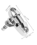 Marine-grade stainless steel rotating deck sunblind bracket with slide pin for boat bimini top hardware