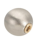 25mm Ball Finial Cap Knob Set In Nickel Color For Lamp Shade Decoration, Dual Thread Design With 1/4-27 And M10 Fits
