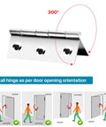 Stainless Steel 3 Inch Folding Hinges Set For Furniture Doors Windows Lids And Wooden Boxes Chest Pack Of 4 in open position