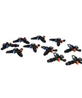 10 Pack Garden Sprinkler Heads With 360 Degree Rotating Lawn Watering System G1/2 Male Thread Durable Plastic For Even Water Distribution