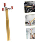 Slick Aluminum Alloy Ceiling Smoke Detector Puller With Heavy Duty Claw Head For Hassle Free Transducer Swaps shown from side view.