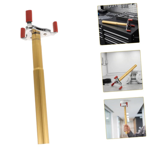Slick Aluminum Alloy Ceiling Smoke Detector Puller With Heavy Duty Claw Head For Hassle Free Transducer Swaps shown from side view.