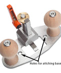 Router Plane Hand Tool With Depth Stop And Base Holes Pro Grade 8mm Blade Heavy Duty Easy Depth Adjustment Ergonomic Handle