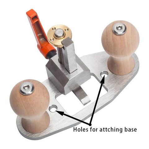 Router Plane Hand Tool With Depth Stop And Base Holes Pro Grade 8mm Blade Heavy Duty Easy Depth Adjustment Ergonomic Handle