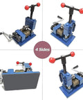 High Quality Manual Ring Bender Machine For Jewelry Making, portable hand crank tool, sturdy metal base, designed for crafting.