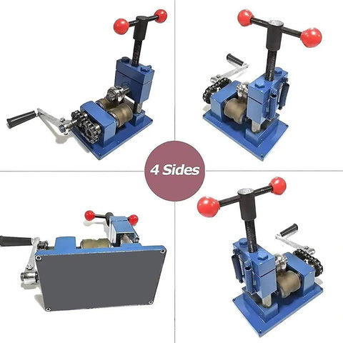 High Quality Manual Ring Bender Machine For Jewelry Making, portable hand crank tool, sturdy metal base, designed for crafting.