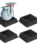 Anti Slip Bed And Furniture Wheel Stoppers 4 Pack Stay Put On Hardwood Floors Universal Fit For Beds Sofas And Chairs Caster Cups For All Furniture Wheels showing a caster in a silicone stopper