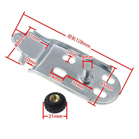Universal Refrigerator Door Hinge Replacement, Steel Bottom Mounted Hinge For Fridge And Freezer dimensions diagram