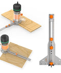 Heavy Duty Stainless Steel Router Circle Cutting Jig With Adjustable Depth And Universal Fit For Most Dust Covers, cutting circles on wood.