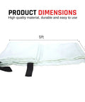Image of a Must Have Large Emergency Fire Blanket Kit For Home And Kitchen, Woven Fiberglass Fire Safety Gear, 5ft by 3ft dimensions.