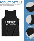 Mens Fitted Sleeveless Tank Top 100 Percent Cotton Quick Dry Gym Shirt Beast Mode Muscle Tee showcasing round neck design.