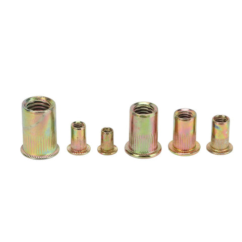 Assorted mandrels from 13 Inch Double Arm Rivet Nut Tool Kit Workhorse With Multi Size Mandrels For Threaded Inserts Hand Set Easy Squeeze