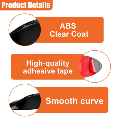 Universal Black Shark Fin Antenna Cover for Most Cars SUVs and Trucks with ABS clear coat, adhesive tape, smooth curve