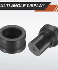 Hydraulic Hole Punch Die Set 16X20mm Oval For CH60 Electric Punching Machine, 40Cr Steel, black, showing upper and lower dies.