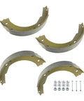 Two Pair 12 Inch Electric Trailer Brake Shoes Replacement Kit For Dexter K71-127-00, includes shoes, pins, and springs for 12x2 brakes.