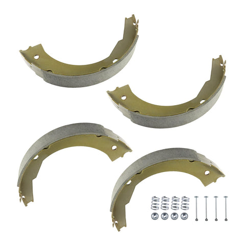Two Pair 12 Inch Electric Trailer Brake Shoes Replacement Kit For Dexter K71-127-00, includes shoes, pins, and springs for 12x2 brakes.