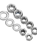 All In One Heavy Duty Hardware Fastener Set With 255 Piece Stainless Steel Nylon Insert Hex Lock Nuts Washers M4 M5 M6