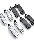 Black cabinet lock lever panel push button compression trigger latch 1 piece black 35 short gate lock hardware for enclosures