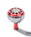 Upgrade Your Gear With This Sweet Pongnas Aluminum Alloy Baitcasting Reel Power Handle, Featuring A Lightweight Ergonomic Grip Knob And Universal Fit Kit For Smooth Casting Action Perfect For Red Fishing Adventures. Red aluminum alloy baitcasting reel power handle with ergonomic grip knob