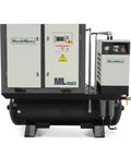 Beefy 20HP Rotary Screw Air Compressor With Dryer And 105 Gallon ASME Tank, 78 CFM At 116 PSI, 230V 3-Phase, Heavy-Duty Industrial Grade