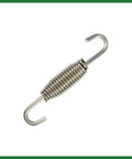 Universal Stainless Steel Motorcycle Muffler Exhaust Pipe Spring Set 68mm 2.68 Inch Fits Most Motorcycles And ATVs Durable Silver Tone