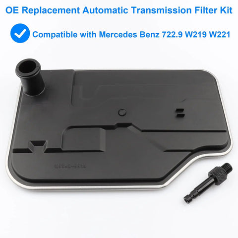 Transmission Filter Kit With ATF Fill Adapter For Mercedes 722.9 Transmissions Plug And Play Fits W219 W221